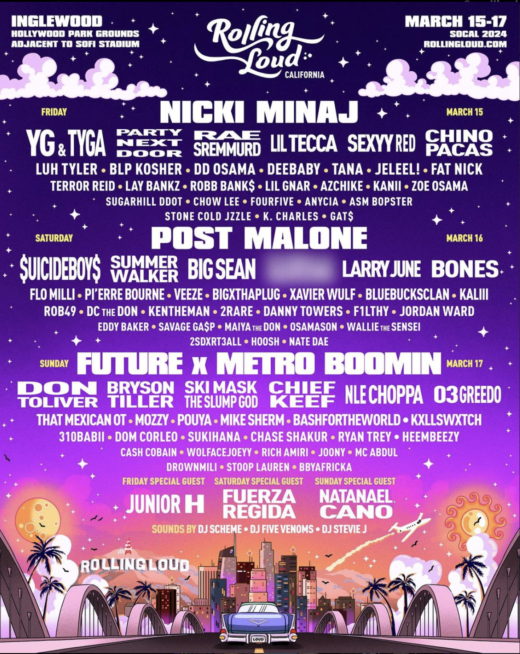 Nicki Minaj, Post Malone, and Future x Metro Boomin to Headline Rolling